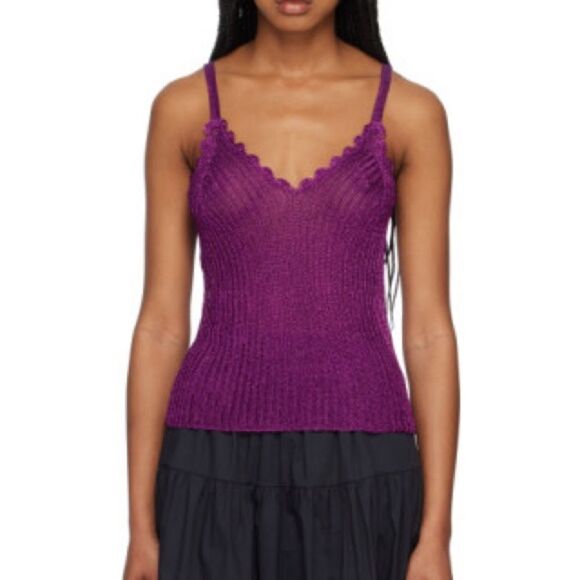 GANNI Metallic Strap Top - Picture 9 of 9